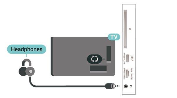 5 Tai nghe Thiết bị âm thanh Bạn có thể kết nối bộ tai nghe với kết nối ở bên hông TV.