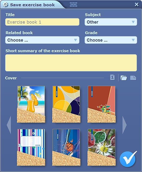 Nếu bạn đã mở một cuốn sách bài tập nhưng muốn tạo một cuốn sách mới, hãy nhấp vào biểu tượng Mở trên Thanh công cụ và chọn mục menu sách Bài tập mới. 0.