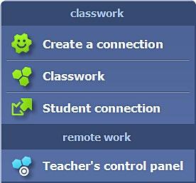 Yêu cầu học sinh khởi động mozabook trên thiết bị của họ và chọn mục menu Kết nối sinh viên để họ có thể kết nối với bài tập lớp.