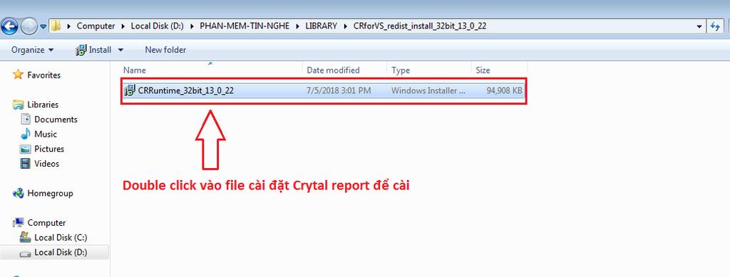 2. CÀI ĐẶT CRYSTAL REPORT CLIENT Phần mềm sử dụng thư viện Crystal Report Client do SAP cung cấp để xem các báo cáo, in ấn và xuất đơn hàng.