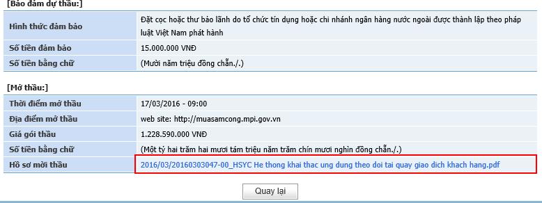 http://muasamcong.mpi.gov.vn Nghiệp vụ đấu thầu qua mạng 3.3.2.