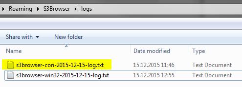 Ấn Enter Đướng dẫn lưu Log của S3 Browser logs sẽ mở ra. 2.4 Giao diện dòng lệnh trên Centos Trên Centos, sử dụng phần mềm S3CMD để kết nối tới CloudStorage. 2.4.1 Cài đặt S3cmd # cd /etc/yum.repos.