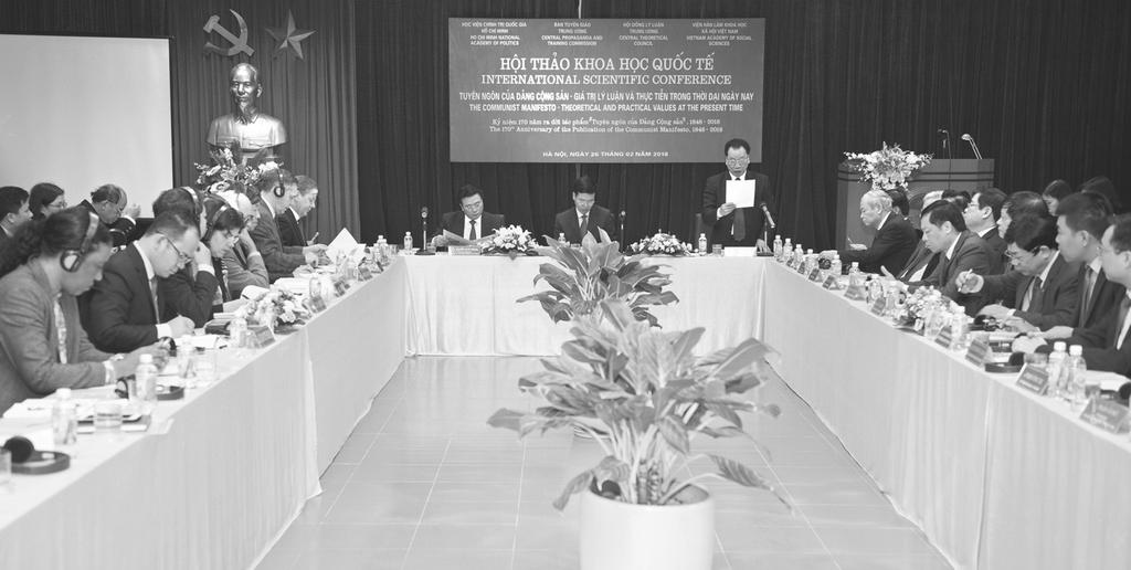 THÔNG TIN - TƯ LIỆU hội thảo khoa học Quốc tế về tuyên ngôn của đảng cộng sản Ảnh: hcma.