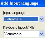 .. * Nếu bạn muốn sử dụng trình điều khiển bàn phím gõ tiếng Việt của Windows XP, hãy mở Control Panel/Regional and Language