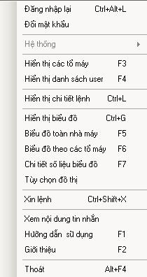 Các phím tắt được liệt kê trong bảng dưới: F3 F4 Ctrl+L Phím Chức năng Mô tả thêm Hiển thị danh sách đơn vị dạng bảng trên góc trái trên của màn hình chính Hiển thị danh sách đơn vị dạng cây trên góc
