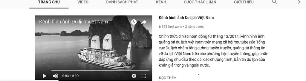 Nắm bắt lợi điểm này, trong thời gian qua Tổng cục Du lịch Việt Nam đã không ngừng quan tâm đầu tư cho Internet marketing trong hoạt động xúc tiến quảng bá của ngành du lịch, điều này được thể hiện