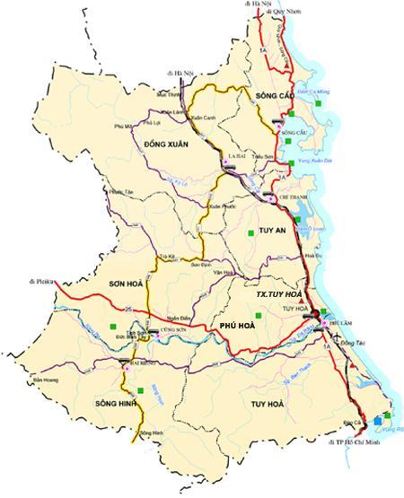 40. Tỉnh Phú Yên có diện tích tự nhiên 5.152,49km 2, chiều dài bờ biển 189km, Phú Yên bao gồm 1 thành phố, 1 thị xã và 7 huyện. Điều kiện kinh tế xã hội Đặc điểm dân số, lao động: 41.