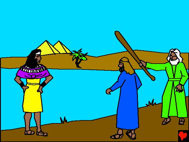 Bữa sáng hôm sau, Môi-se và A-rôn gặp Pha-ra-ôn ở bờ sông.