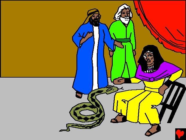 Và rồi Chúa đã đem Môi-se và A-rôn trở lại yết kiến Pha-ra-ôn.