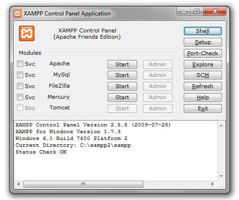 Đến bước XAMPP Options, bạn có thể thay đổi các thiết lập bằng cách bỏ dấu hoặc thêm dấu chọn ở các ô tương ứng.