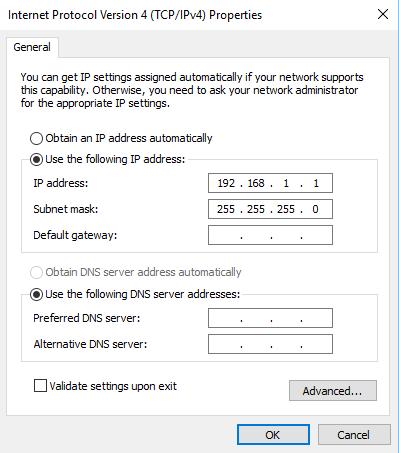 Đối với máy tính có hệ điều hành Windows gán địa chỉ IP được thực hiện