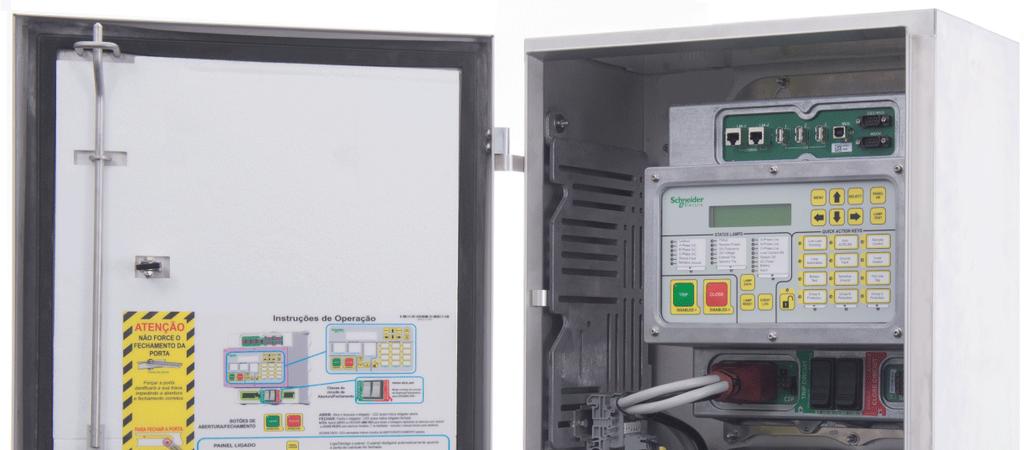 Tủ điều khiển ADVC tích hợp các chức năng của một rơ-le bảo vệ đa năng, một bộ điều khiển máy cắt, một bộ đo lường và một thiết bị kết nối từ xa.