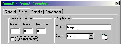 Revision Tuy nhiên bạn có thể để cho con số Revision tự động tăng mỗi lần dịch chương trình, vào Project \ Properties, chọn tab Make và click chọn mục Auto Increment trong khung Version
