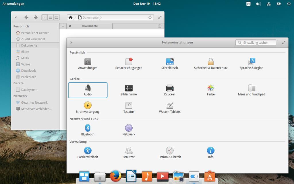 Giao diện của elementary OS
