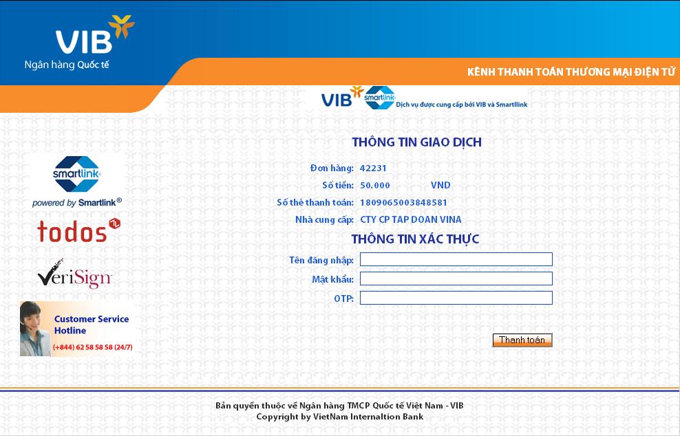 III. Khách hàng dùng thẻ VIB Values Platinum của VIB 1.