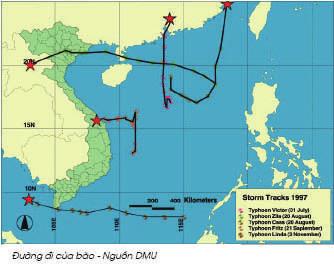 Sau khi hình thành trên biển, Áp Thấp Nhiệt Đới (ATNĐ) và Bão thường di chuyển vào vùng bờ biển Trung Quốc hoặc vào Việt Nam theo quy luật từ Bắc xuống Nam.