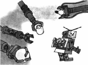 Với người máy, ngoài "bộ óc" thì tay và chân cũng có ý nghĩa quan trọng. Tay người máy phải mô phỏng được chức năng của ngón tay và bàn tay con người một cách cao nhất.
