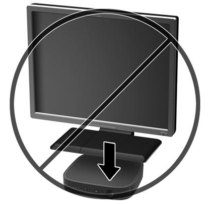 Không lắp đặt máy tính tối thiểu với các cổng I/O hướng xuống mặt đất. Không đặt máy tính tối thiểu trong ngăn kéo hoặc các khung vỏ bọc kín khác.