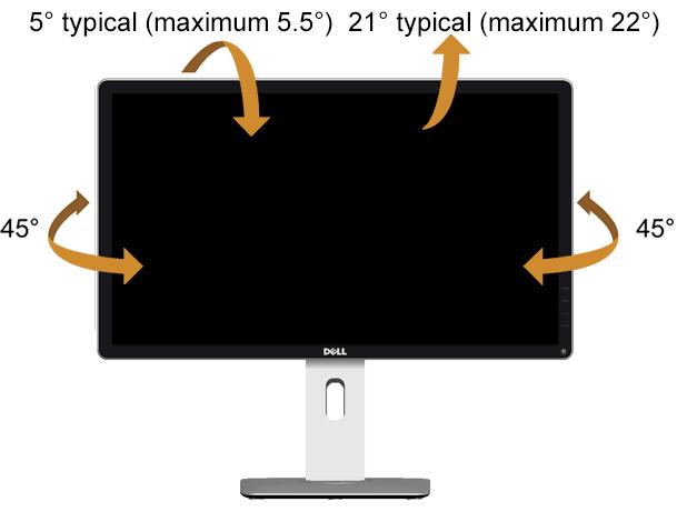 Sử dụng tính năng nghiêng, xoay, và kéo dài theo chiều dọc LƯU Ý: Chức năng này thích hợp cho màn hình có giá đỡ.