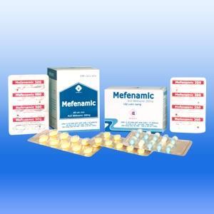 Thành phần: - Mefenamic acid 500mg Chỉ định: đau nhức và sốt, kháng