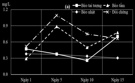 bèo tấm chưa thấy được hiệu suất xử lý TAN sau cả 10 và 15 ngày thí nghiệm. Theo Lai et al.