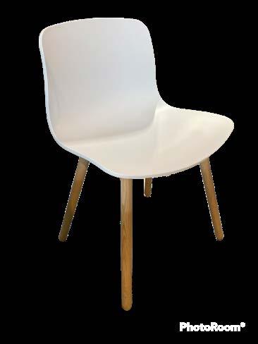 400,- for set of 6 HAY AAC12 chair White + oak