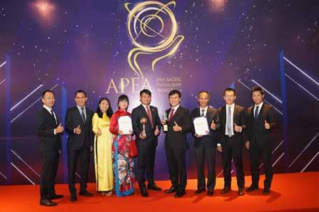 Tại APEA 2021, Dai-ichi Life Việt Nam tự hào là doanh nghiệp duy nhất trong ngành bảo hiểm được nhận giải thưởng kép ở hai hạng mục: Doanh nghiệp xuất sắc Châu Á (Corporate Excellence Award) và