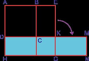 Bài 112 : Có hai tấm bìa hình vuông mà số đo các cạnh là số tự nhiên chia hết cho 3. Đặt tấm bìa hình vuông nhỏ lên tấm bìa hình vuông lớn thì diện tích phần tấm bìa không bị chồng lên là 63 cm 2.