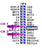 12. a Çu o CH1 cña oscilloscope Õn ch n TDATA trªn TP1 (hoæc Õn jack TDATA).