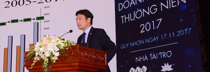 Phó Tổng Giám đốc Sở GDCK Hà Nội Nguyễn Tuấn Anh phát biểu tại Hội nghị Doanh nghiệp thường niên 2017 (17.11.