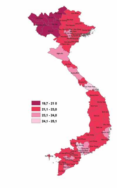 Tuổi kết hôn trung bình lần đầu của nữ giới Thanh niên Việt Nam: Tóm tắt