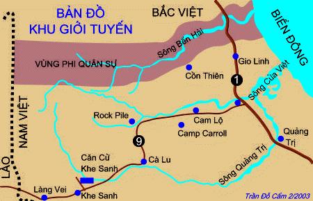 Sông Bến Hải chảy được khoảng 80 cây số thì gặp sông Sa Lung từ hướng Tây Bắc đổ vào.