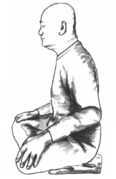 CÁCH NGỒI VÀ ĐỂ CHÂN Ngồi trên gối cho thẳng lưng và cách mặt