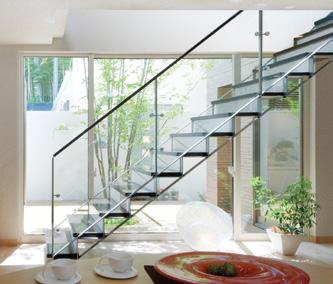 Do đó, Katzden Architec khuyến khích sử dụng cầu thang không bị che khuất cho phòng khách.