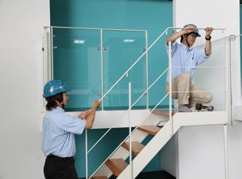 PHƯƠNG PHÁP LẮP ĐẶT TẠI CHỖ PRODUCT 2 Cầu thang có thể được lắp đặt ngay mà không cần sơn hay hàn tại công trường CONCEPT KATZDEN ARCHITEC là công ty đầu tiên áp dụng phương pháp lắp đặt hoàn thiện