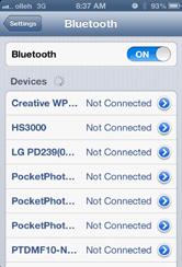 Thiết lập Bluetooth cho iphone 1.