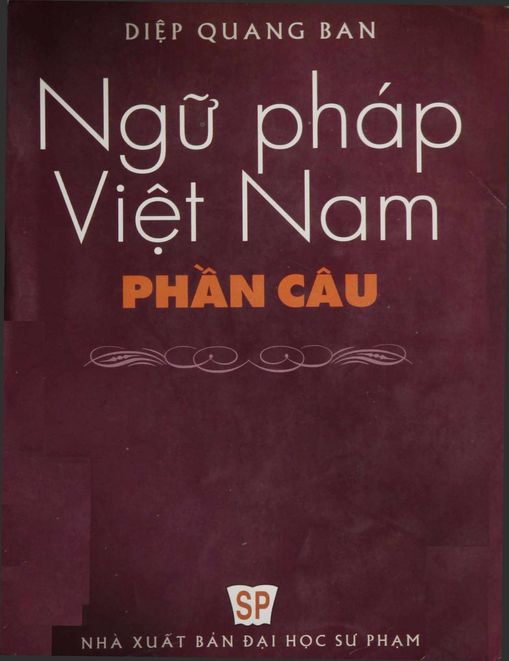 DIỆP QUANG BAN Ngữ pháp Việt Nam
