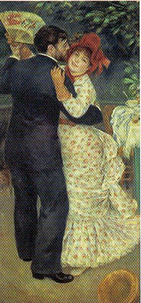 là tượng phẩm đúc vẽ theo bức tranh Dance in the City (1883) của Pierre-Auguste Renoir. Một cặp trai gái trẻ trung, quý phái, dịu dàng ôm sát nhau, vai kề vai, má kề má.