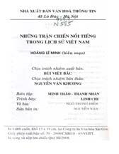 lịch sử Việt Nam / Hoàng Lê Minh biên soạn. Hà Nội : Văn Hóa Thông Tin, 2008.