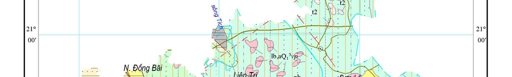 Hình 2.12. Bản đồ địa chất thủy văn huyện Quốc Oai 2.3.1. Tầng chứa nước trong các trầm tích Holocen (qh) 2.