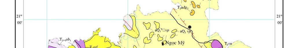Hình 2.4. Bản đồ địa chất huyện Quốc Oai 2.2.2. Đặc điểm thạch học Theo tài liệu Nghiên cứu địa mạo và địa chất khu vực huyện Quốc Oai của PGS.