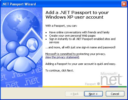 net Passport để đăng ký một tài khoản miễn phí.