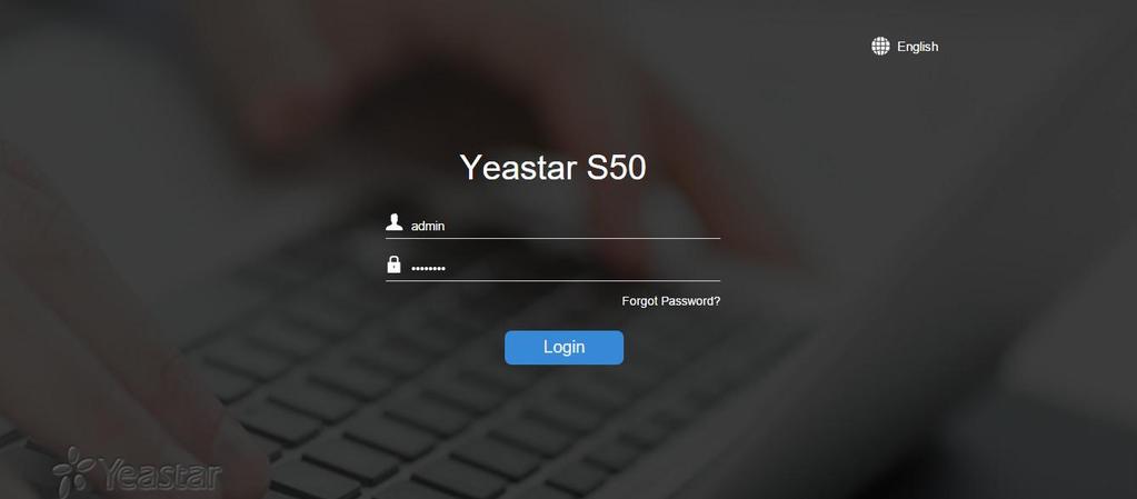 Getting Started with the Configuration Yeastar S50 IP Phone System cung cấp giao diện cấu hình dựa trên nền web cho quản trị viên.