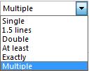 Sau khi chọn hai giá trị First line và Hanging bạn có thể thay đổi khoảng cách trong mục By.