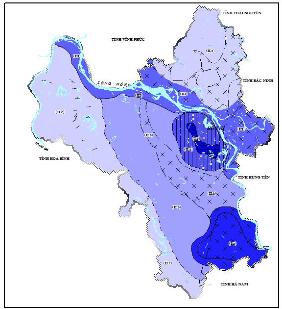 3 4 đảm bảo an toàn cho xã hội và môi trường khả năng xây dựng, hoạt động của các công trình khai thác nước dưới đất Phần trung tâm Nam Hà Nội cũ (vùng có trị số hạ thấp mực nước trên 20m (cốt cao