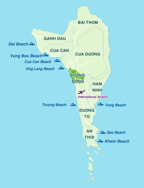 Vị trí địa lý & Khí hậu Đường bờ biển dài 150 km Nằm ở phía Tây Nam của Việt Nam, Phú Quốc là hòn đảo lớn nhất Việt Nam với diện tích 563 km2, gần bằng với diện tích Singapore.