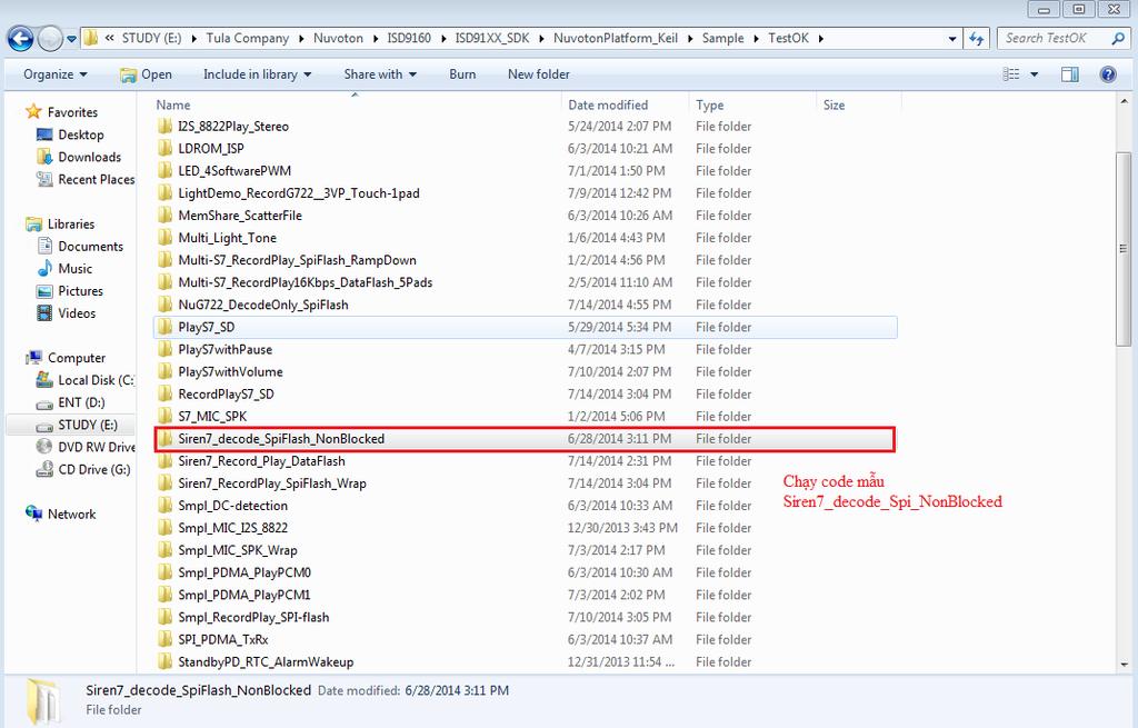 4.1.2 Phát nhạc từ Flash ngoài Sử dụng phần mềm ISD-VPE9160 để tạo file dữ liệu âm thanh Chạy code mẫu