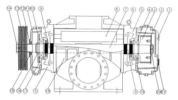 Sectional & Construction Drawing Model LT-300 ~ 350 No. Description Material No.