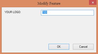 Nhấn nút Modify, màn hình hiện. ta nhập tên công ty vào bằng các phím ký tự trên bàn phím máy tính. Sau đó nhấn OK để lưu. Tương tự cho các mục khác. d.
