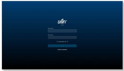 Giao diện đăng nhập Unifi Controller: Đăng nhập bằng user